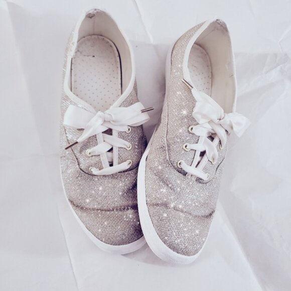 KATE SPADE Keds Shimmery Light Gold Keds- Limited Edition 8.5US - Picture 2 of 16